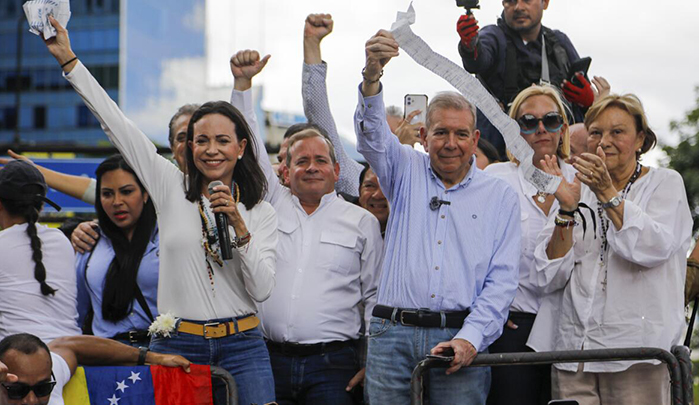 María Corina Machado y Edmundo González