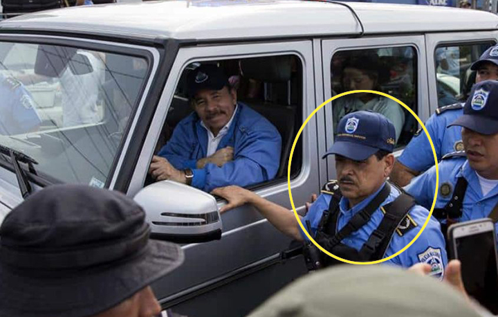 Marcos Acuña junto al dictador Daniel Ortega | Cortesía