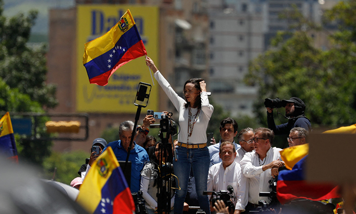 María Corina Machado: “Ni un solo Gobierno democrático del mundo ha reconocido el fraude de Maduro”