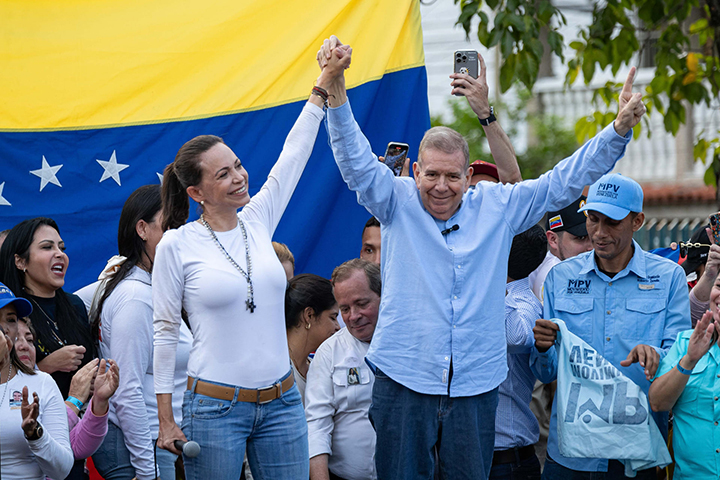 María Corina Machado y Edmundo González